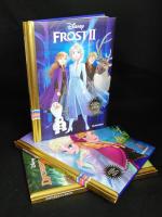 Disneyklubben x 7: 1. Frost. 2. Frost 2. 3. Djungelboken. 4. Lady och Lufsen. 5. Dumbo. 6. Trassel. 7. Lejonkungen.