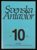 Svenska Antavlor. H&auml;fte 10, 1999. 