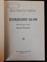 Bidrag til nordisk filologi 1-10: I. Heidmarksbrev 1315-1560. Kjeldekritisk studie. II. Lydverket i &Aring;sd&oslash;lm&aring;let. III. Aksent og kvantitet i Vaagaamaalet. IV. Om pr&aelig;positionsbruken ved islandske og norske gaardarne. V. Om det attribute adjektivs position i oldnorsk prosa, med et henblikk paa s&aelig;tningsrytmen. VI. Ljodvokstren i Vefsn-m&aring;let (Ner-Vefsn). VII. Thorbj&oslash;rn Hornklofes Glymdr&aacute;pa. VIII. M&aring;let i Nordaust-ryfylke umrit av ljodl&aelig;ra. IX. En stilistisk og spr&aring;klig unders&oslash;kelse av brevene fra H&aring;kon Erlingsson, biskop i Bergen 1332-1342. X. Saltam&aring;let. Kort oversikt over lydverket.