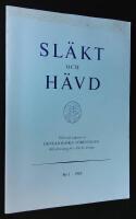 Sl&auml;kt och h&auml;vd. 1985, Nr 1.
