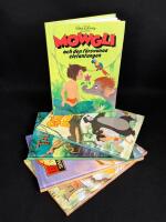 Barnb&ouml;cker x 5: 1. Djungelboken. 2. Tarzan. 3. Mowgli och den f&ouml;rsvunna elefantungen. 4. Simbas skatt. 5. Simbas sp&aring;bom.