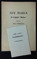 Ave Maria. Ur Karlfeldts "H&ouml;sthorn". Tonsatt av Axel Hambr&aelig;us.