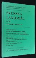 Svenska landsm&aring;l och Svenskt folkliv 1978-79. &Aring;rg&aring;ngarna 101-102.