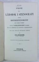 Tre l&auml;rob&ouml;cker fr&aring;n ca 1870: 1. L&auml;tta stil&ouml;fningar i svenska spr&aring;ket. I f&ouml;rbindelse med spr&aring;kl&auml;rans allm&auml;nnaste grunder. Till skolundervisningens tjenst utarbetade af J. B&auml;ckman. 2. F&ouml;rs&ouml;k till l&auml;robok i stenografi eller kortskrifningskonst f&ouml;r svenska spr&aring;ket, efter Gabelsbergers system af Karl Borgenstr&ouml;m. 3. Den tillf&ouml;rlitlige bokf&ouml;raren. Eller grundlig anvisning att p&aring; egen hand, l&auml;tt, snabbt och praktiskt, l&auml;ra sig det enkla och dubbla bokh&aring;lleriet i alla dess delar af Carl Courtin.