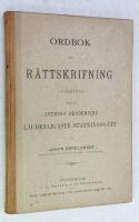 Ordbok f&ouml;r r&auml;ttskrifning uppr&auml;ttad enligt Svenska Akademiens ljudenligaste stafningss&auml;tt
