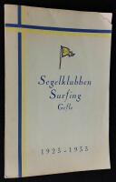 Segelklubben Surfing Gefle. Jubileumsskrift 1923-1933.