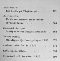 &Aring;rsskrift 1937. Svenska Turistf&ouml;reningen. [STF 1937]