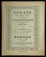 Sonate, op. 2. No. 3. C dur f&uuml;r das Pianoforte von L. van Beethoven. Unter Mitwirkung von Immanuel von Faisst; bearbeitet von Sigmund Lebert.