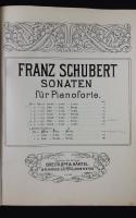 Sonaten f&uuml;r Pianoforte von Franz Schubert. 