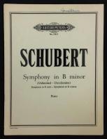 Schubert. Symphony in B minor. (Unfinished - Unvollendete). Symphonie in H moll. Symphonie en Si mineur. Piano.