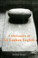 A Dictionary of Sri Lankan English