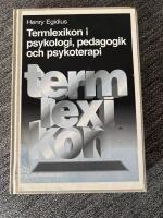 Termlexikon i psykologi, pedagogik och psykoterapi