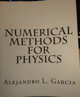 Numerical Methods For Physics