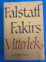  Vitterlek. av Falstaff Fakir  Med illustrationer av Poul Str&ouml;yer. Utg. av Hans K&uuml;ntzel. . . 417 s. 