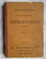 Matrikel &ouml;fver tjenstem&auml;n vid Sveriges jerverk och jerngrufvor 1890