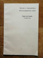 Bygd och bonde - S&auml;rtryck ur hembygdsboken &Ouml;sterg&ouml;tland