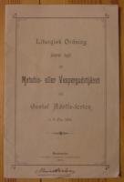 Liturgisk Ordning j&auml;mte text till Matutin- eller Vespergudstj&auml;nst vid Gustaf Adolfs-festen d. 9 Dec. 1894