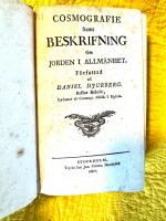 Cosmografie Samt beskrifning om Jorden i Allm&auml;nhet