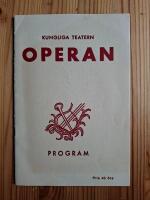 Kungliga Teatern OPERAN program