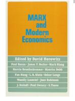 Marx and Modern Economics