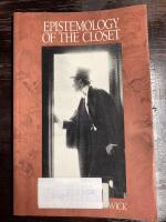  Epistemology of the closet 
