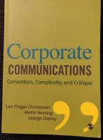 Corporate Communications: Convention, Complexity and Critique