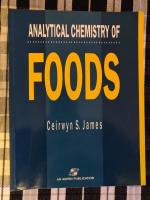 Analytical Chemistry Of Foods 
