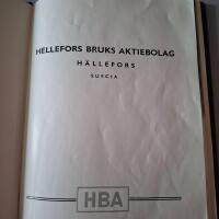 Hellefors bruks aktiebolag. H&auml;llefors. Suecia. HBA.