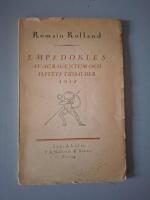 Empedokles av Agrigentum och hatets tids&aring;lder. 1918.