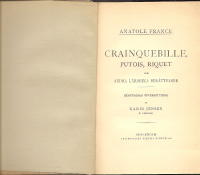 Crainquebille, putois, riquet och andra l&auml;rorika ber&auml;ttelser.