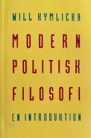 Modern politisk filosofi : En introduktion