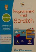 Programmera med Scratch : nyb&ouml;rjare