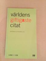 V&auml;rldens giftigaste citat
