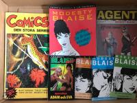 Modesty Blaise-samling s&auml;ljes. X9 bara med Modesty, X9 Specialalbum, Agent, Special Comics  mm