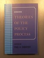 Theories of the policy process