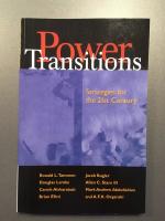 Power Transitions Strategies for the 21st Century