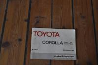 Instruktionsbok Toyota Corolla 1980