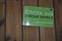 Instruktionsbok Toyota 2000 Corona Mark II