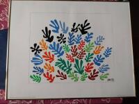 Pappers collage/ Paper-cuts av Henri Matisse, Le Gerbe, 1953  - Poster