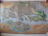 Panorama &ouml;ver Stockholm 1989 utgivet med anledning av Stockholms  Byggm&auml;starf&ouml;renings hundra &aring;rs jubileum