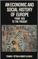 An economic and social history of Europe from 1939 to the present