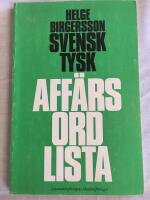 Svensk-tysk aff&auml;rsordlista