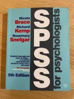 SPSS for psychologists