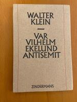 Var Vilhelm Ekelund antisemit?