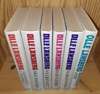 Olle L&auml;nsberg bokpaket 6 st b&ouml;cker:  Restaurant Intim, Nordanvind, Barnatro, Ny&aring;rsnatt, Skilsm&auml;ssa, Adamsson i Sverige