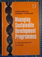 Managing sustainable development programmes - a learning approach to change