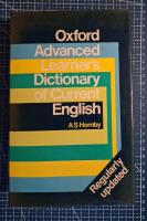 Oxford Advanced learner's dictionary of current English