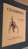  Champion. Bett och boots. 
