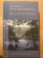 Walden and civil disobedience (barnes & noble classics series)