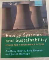 Energy systems and sustainability
